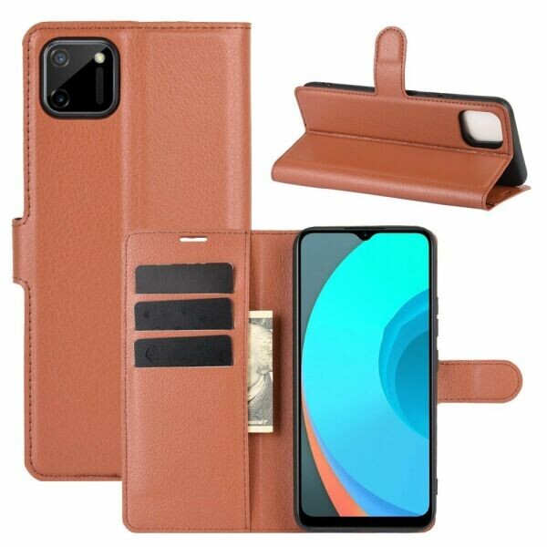 

Чехол-книжка Deexe Book Type для Realme C11 - Brown