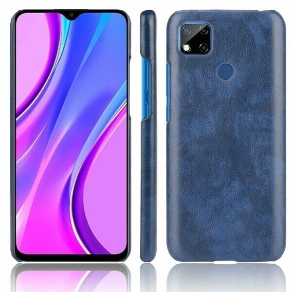 

Защитный чехол Deexe Leather Back Cover для Xiaomi Redmi 9C - Blue