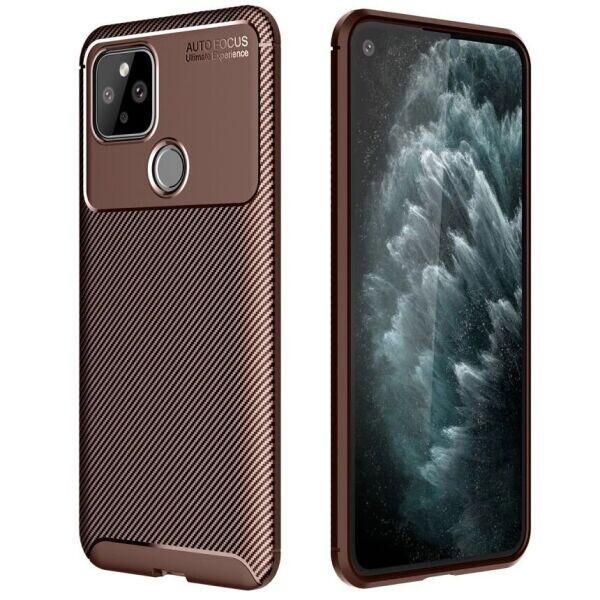 

Защитный чехол Deexe Fusion для Google Pixel 5 - Brown
