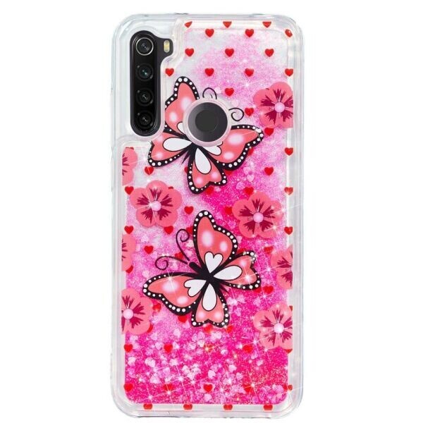 

Силиконовый (TPU) чехол Deexe Fashion Glitter для Xiaomi Redmi Note 8T - Butterfly and Blossom