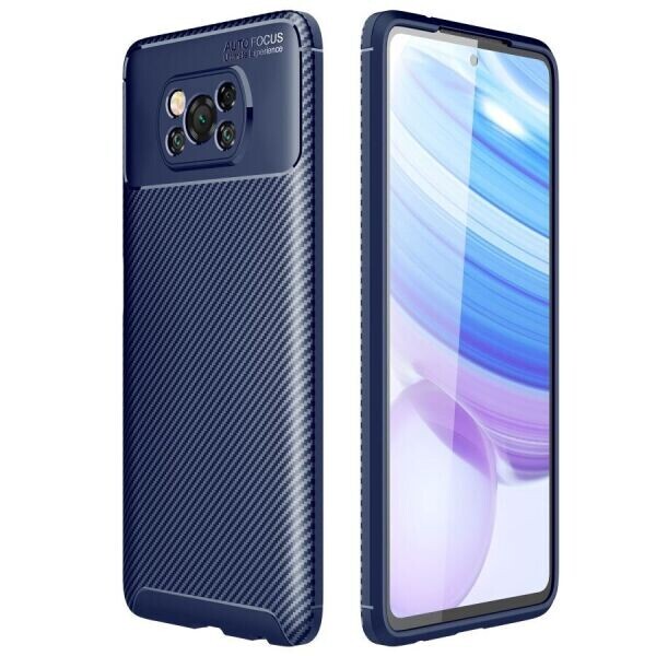 

Защитный чехол Deexe Fusion для Xiaomi Poco X3 - Blue