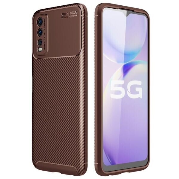 

Защитный чехол Deexe Fusion для VIVO Y20 - Brown