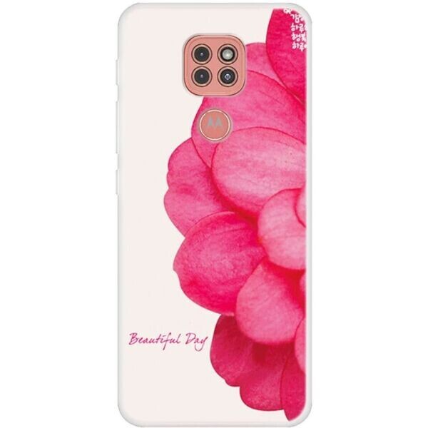 

Силиконовый (TPU) чехол Deexe Life Style для Motorola Moto G9 Play - Beautiful Flower