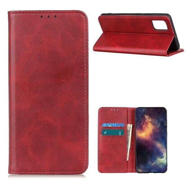 

Чехол-книжка Deexe Wallet Case для Motorola Moto G9 Plus - Red