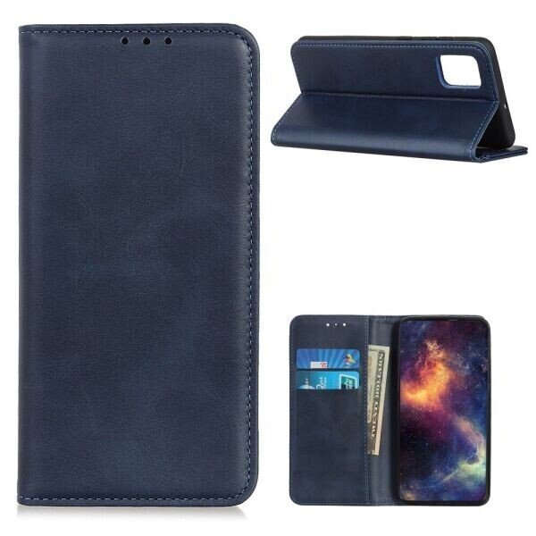 

Чехол-книжка Deexe Wallet Case для Motorola Moto G9 Plus - Blue