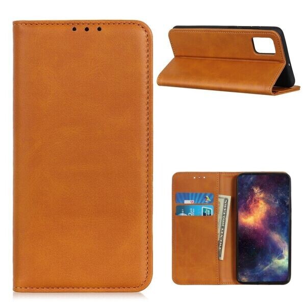 

Чехол-книжка Deexe Wallet Case для Motorola Moto G9 Plus - Brown