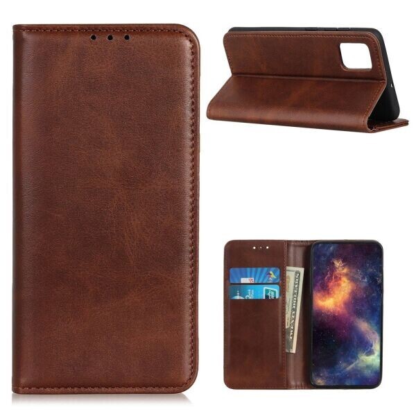 

Чехол-книжка Deexe Wallet Case для Motorola Moto G9 Plus - Coffee