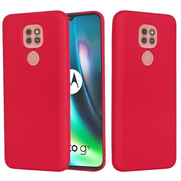 

Защитный чехол Deexe Silicone Case для Motorola Moto G9 Play - Red