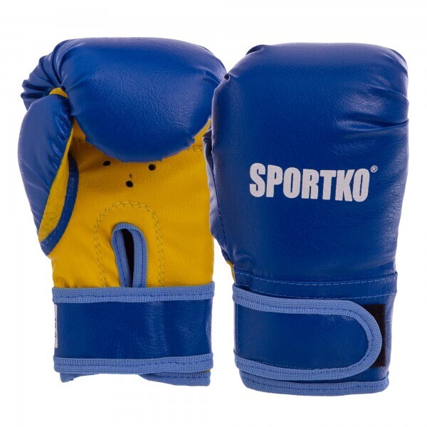 

Перчатки боксерские детские SPORTKO PD-2,р-р 4 синий