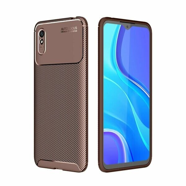 

Защитный чехол Deexe Fusion для Xiaomi Redmi 9A - Brown