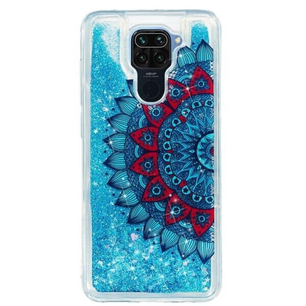 

Силиконовый (TPU) чехол Deexe Fashion Glitter для Xiaomi Redmi Note 9 - Mandala Flower
