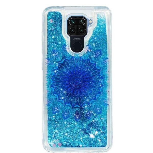 

Силиконовый (TPU) чехол Deexe Fashion Glitter для Xiaomi Redmi Note 9 - Unique Flower