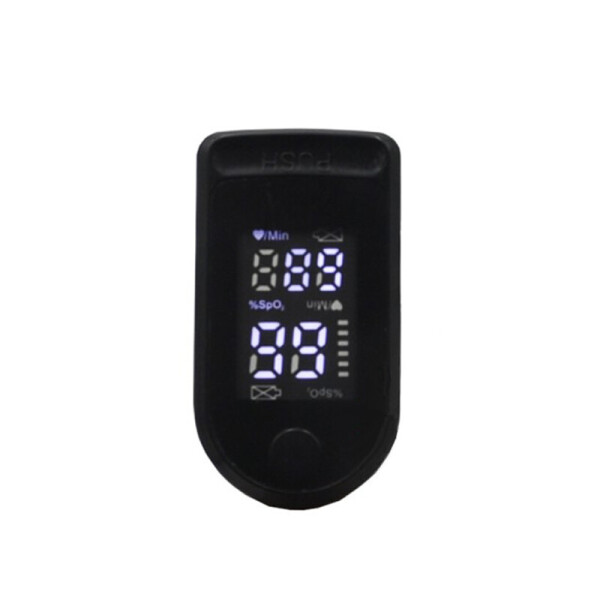 

Пульсоксиметр на палец Pulse Oximeter SP02 пульсометр компактный электронный оксиметр Черный