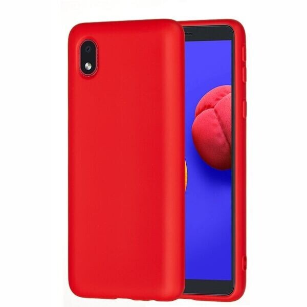 

Защитный чехол Deexe Silicone Case для Samsung Galaxy A01 Core (A013) - Red