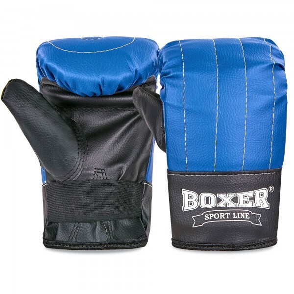 

Снарядные перчатки Кожвинил BOXER 2015 Тренировочные р-р L,синий