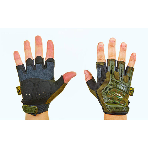 

Перчатки тактические с открытыми пальцами MECHANIX BC-5628 Оливковый L