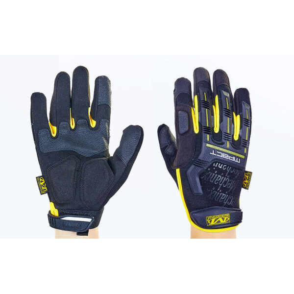 

Перчатки тактические с закрытыми пальцами MECHANIX BC-5629 Черный-желтый L
