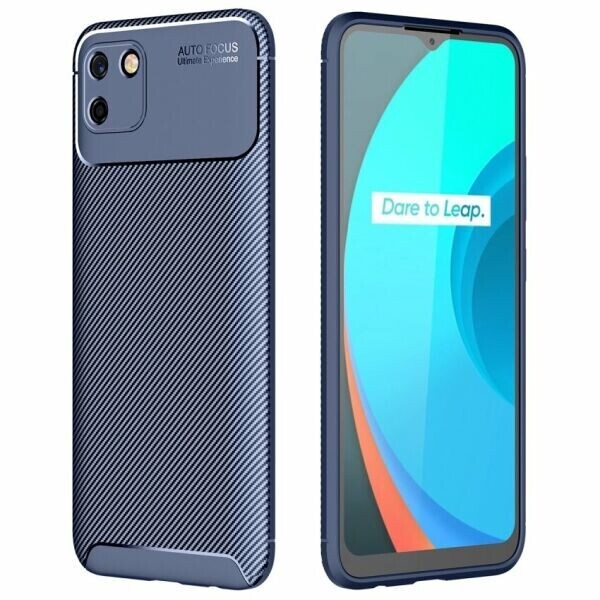 

Защитный чехол Deexe Fusion для Realme C11 - Blue