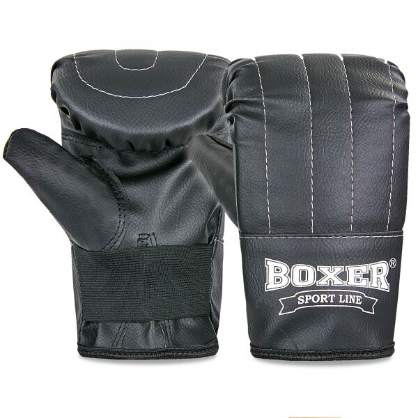 

Снарядные перчатки Кожвинил BOXER 2015 Тренировочные р-р L,черный