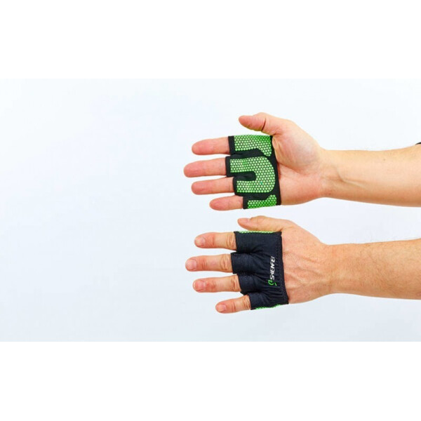 

Накладки атлетические (грипад) для поднятия веса WorkOut FI-8038 Green