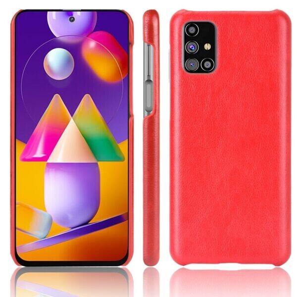 

Защитный чехол Deexe Leather Back Cover для Samsung Galaxy M31s (M317) - Red