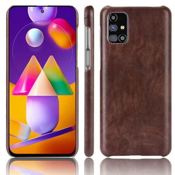 

Защитный чехол Deexe Leather Back Cover для Samsung Galaxy M31s (M317) - Brown