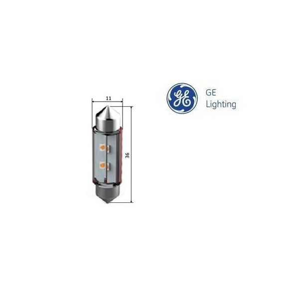 

Диодная лампа GE LED 12V C5W 0,5W 6000K SV8.5-8 36mm (1 шт./блистер)