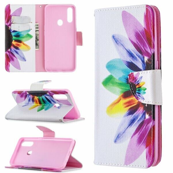 

Чехол-книжка Deexe Color Wallet для OPPO A31 - Colorful Petals