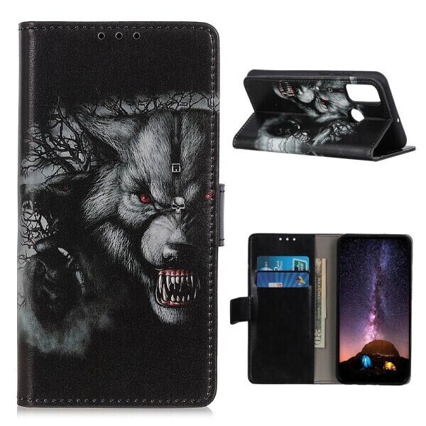 

Чехол Deexe Life Style Wallet для OPPO A53 - Wolf Pattern