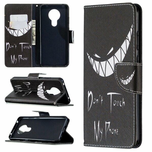 

Чехол-книжка Deexe Color Wallet для Nokia 5.3 - Do not Touch My Phone