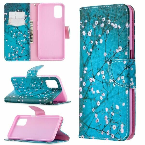 

Чехол-книжка Deexe Color Wallet для OPPO A52 / A72 / A92 - Tree with Flowers