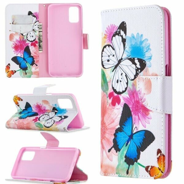 

Чехол-книжка Deexe Color Wallet для OPPO A52 / A72 / A92 - Vivid Butterflies