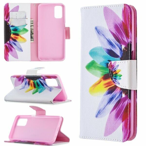 

Чехол-книжка Deexe Color Wallet для OPPO A52 / A72 / A92 - Colorful Petals