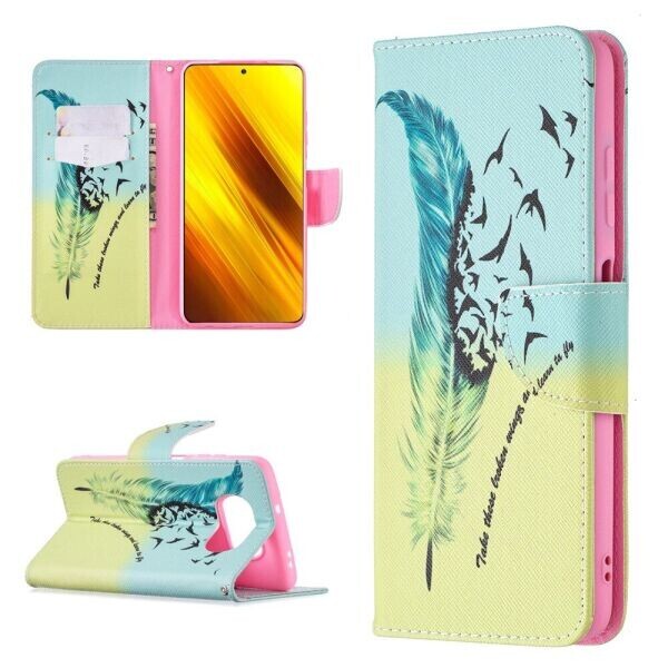 

Чехол-книжка Deexe Color Wallet для Xiaomi Poco X3 - Feather