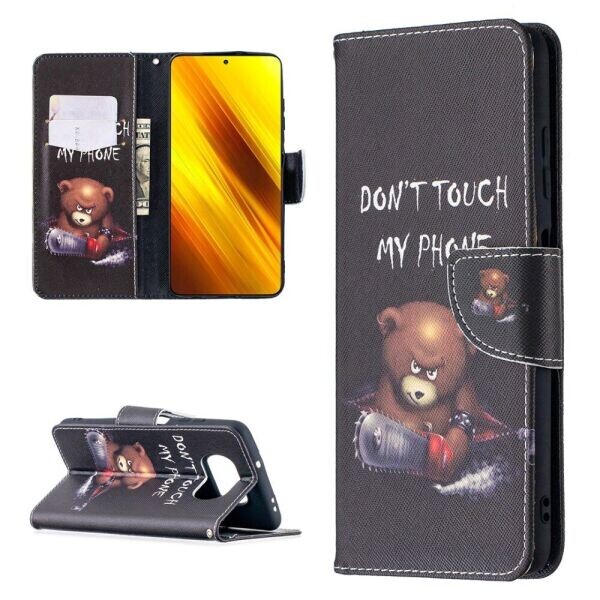 

Чехол-книжка Deexe Color Wallet для Xiaomi Poco X3 - Bear