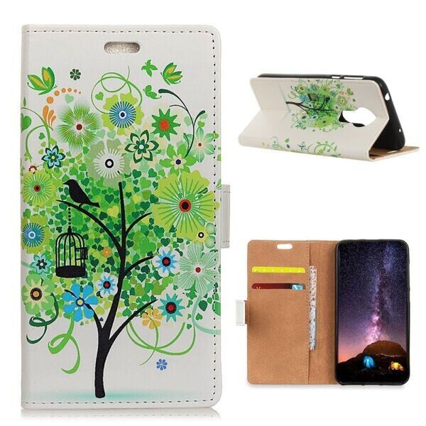 

Чехол Deexe Life Style Wallet для Nokia 3.4 - Green Tree