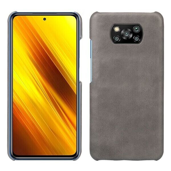 

Защитный чехол KSQ Leather Cover для Xiaomi Poco X3 - Grey