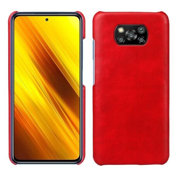 

Защитный чехол KSQ Leather Cover для Xiaomi Poco X3 - Red
