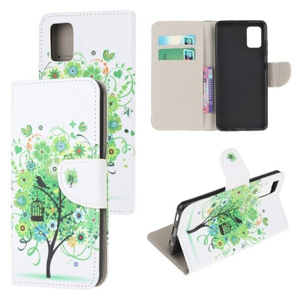 

Чехол-книжка Deexe Color Wallet для Samsung Galaxy M51 (M515) - Green Tree