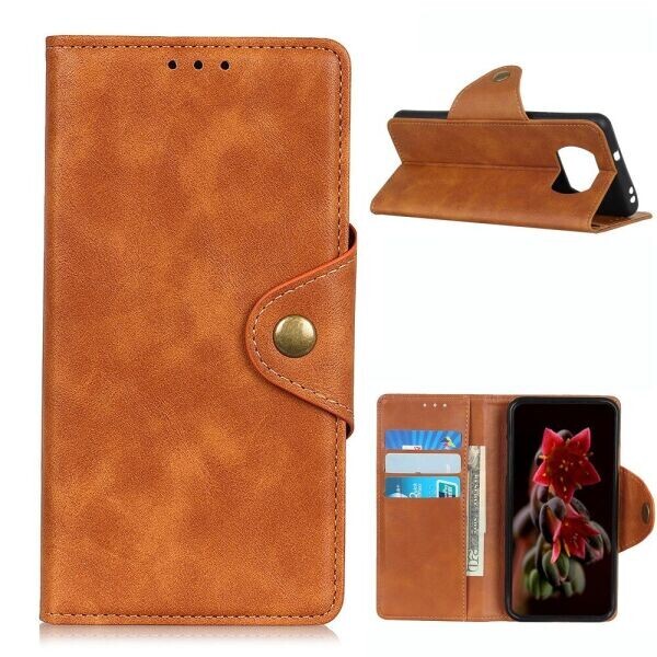 

Чехол UniCase Vintage Wallet для Xiaomi Poco X3 - Brown