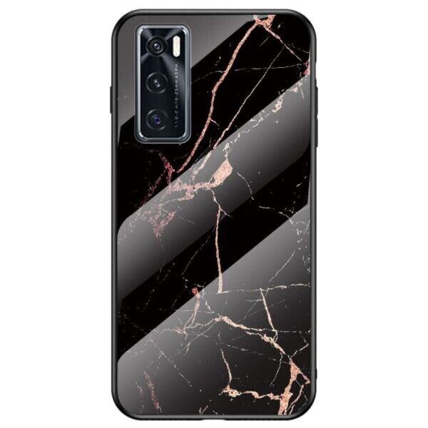 

Защитный чехол Deexe Gradient Pattern для VIVO V20 SE - Gold Black Marble