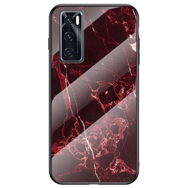 

Защитный чехол Deexe Gradient Pattern для VIVO V20 SE - Red Marble