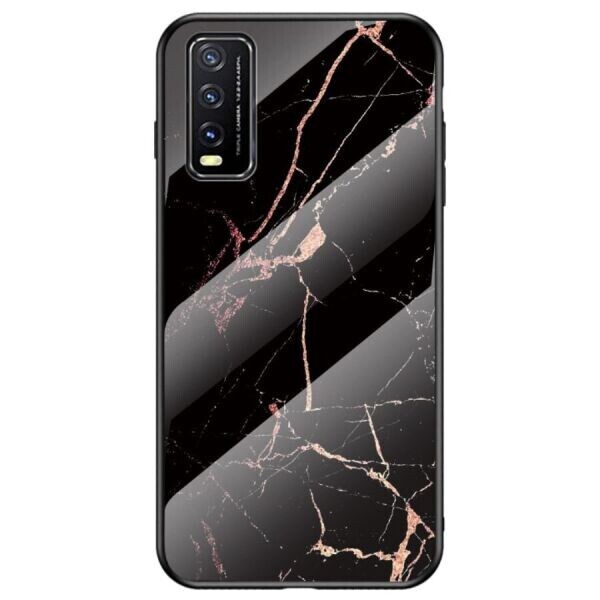 

Защитный чехол Deexe Gradient Pattern для VIVO Y20 - Black / Gold