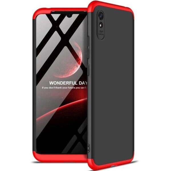 

Защитный чехол GKK Double Dip Case для Xiaomi Redmi 9A - Black / Red