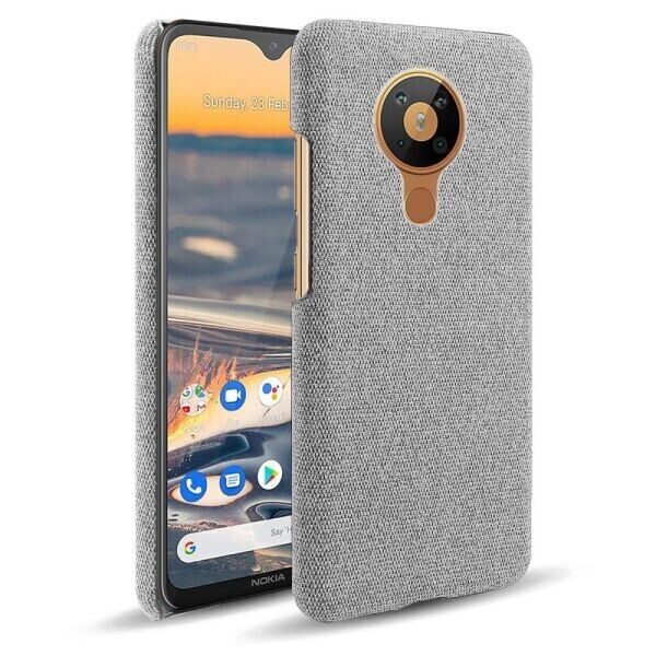 

Защитный чехол KSQ Cloth Style для Nokia 5.3 - Light Grey