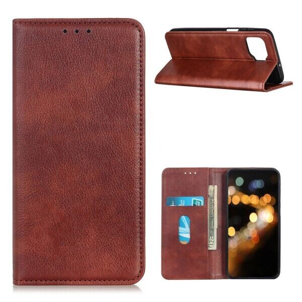 

Чехол-книжка Deexe Wallet Case для OPPO Reno 4 lite - Brown