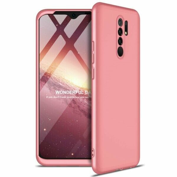 

Защитный чехол GKK Double Dip Case для Xiaomi Redmi 9 - Rose Gold