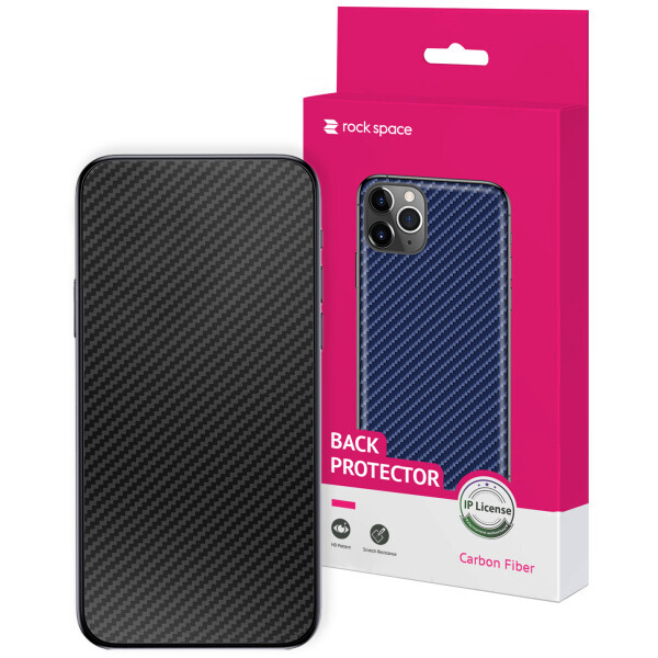 

Наклейка на заднюю панель RockSpace Carbon Fiber Series для Motorola Moto G8 Play - Black