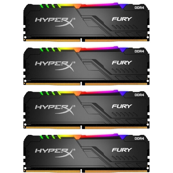 

Оперативная память DDR4 4x32GB/3200 Kingston HyperX Fury RGB (HX432C16FB3AK4/128)