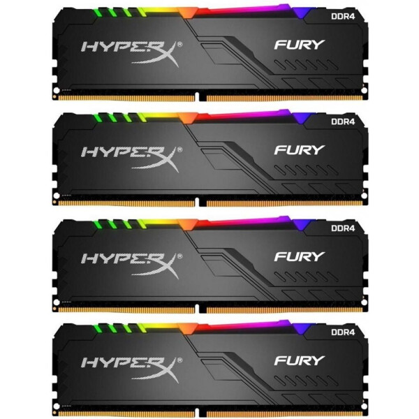 

Оперативная память HyperX 128 GB (4x34GB) DDR4 3600MHz FURY RGB (HX436C18FB3AK4/128)